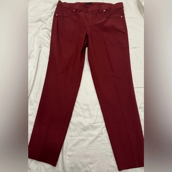 Simply Emma Red Stretchy Skinny Leg Pants Size 20W - Picture 1 of 5
